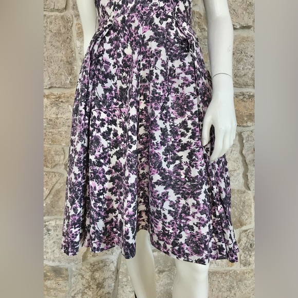 Gorgeous Vintage 1950s 50s Floral Bombshell Dress Full Skirt - Picture 7 of 16